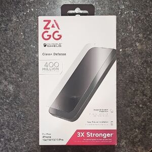 ZAGG InvisibleShield Glass+ Defense Screen Protector for iPhone - Gray
